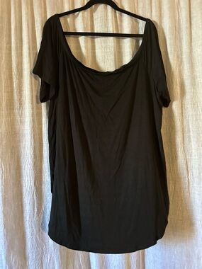 torrid Black Scoop Neck Tunic Top
